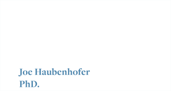Desktop Screenshot of joehaubenhofer.com